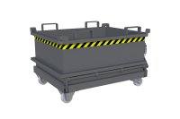 Mini-Klappbodenbehälter Typ MSB 0.24 m3 | 800 x 1000 x 625 mm | RAL 7005  - Bild 4