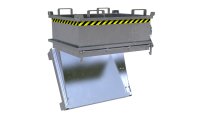 Mini-Klappbodenbehälter Typ MSB 0.24 m3 | 800 x 1000 x 625 mm | verzinkt  - Bild 4