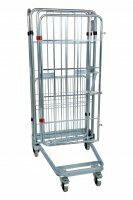 Nestbarer Rollbehälter 729 x 818 mm 4seitig mit Klappboden 1  - Bild 4