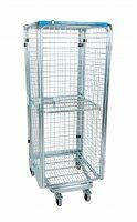 Nestbarer Antidiebstahlbehälter 728 x 823 mm rundum geschlossen mit Klappboden  - Bild 4
