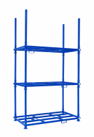 Rungenpalette mit 4 Einsteckrungen 1000 x 2000 mm | blau | 1000 mm - Bild 4