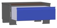 LCB I Halbhohe Gitterbox mit Schubladen (Teilauszug) und Gitterwänden  - Bild 5