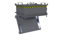 Mini-Klappbodenbehälter Typ MSB 0.24 m3 | 800 x 1000 x 625 mm | RAL 7005  - Bild 5