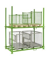 Rungenpalette mit 4 Einsteckrungen 1200 x 2000 mm | grün | 1000 mm - Bild 5