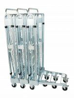 Nestbarer Rollbehälter 729 x 818 mm 3seitig mit Klappboden  - Bild 5