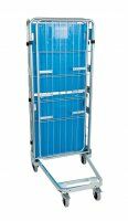 Nestbarer Rollbehälter 729 x 818 mm 3seitig mit Kunststoffboden 2 ZWB  - Bild 5