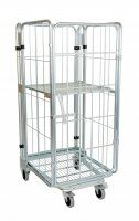 Nestbarer Rollbehälter 729 x 818 mm 4seitig mit Klappboden  - Bild 5
