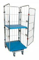 Nestbarer Rollbehälter 729 x 818 mm 4seitig mit Kunststoffboden 2 ZWB  - Bild 5