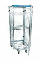 Nestbarer Antidiebstahlbehälter 728 x 823 mm rundum geschlossen mit Klappboden  - Bild 5