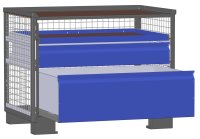 LCB I Gitterbox mit Schubladen (Teilauszug) und Gitterwänden  - Bild 6