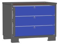 LCB II Gitterbox mit Schubladen (Vollauszug) und Blechwänden  - Bild 6