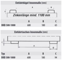 Klappbodenbehälter Typ BKB 1 m3 | 1040 x 1200 x 1270 mm | RAL 2000  - Bild 6