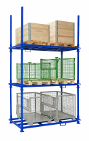 Rungenpalette mit 4 Einsteckrungen 1000 x 2000 mm | blau | 1000 mm - Bild 6