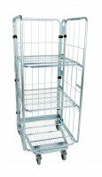 Nestbarer Rollbehälter 729 x 818 mm 3seitig mit Klappboden  - Bild 6