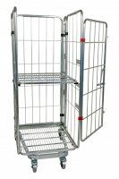 Nestbarer Rollbehälter 729 x 818 mm 4seitig mit Klappboden 2 ZWB  - Bild 6
