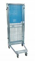 Nestbarer Antidiebstahlbehälter 728 x 823 mm rundum geschlossen mit Klappboden  - Bild 6