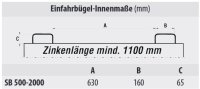 Klappbodenbehälter Typ SB 0.50 m3 | 1035 x 1310 x 700 mm | RAL 2000  - Bild 7