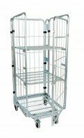 Nestbarer Rollbehälter 729 x 818 mm 4seitig mit Klappboden  - Bild 7