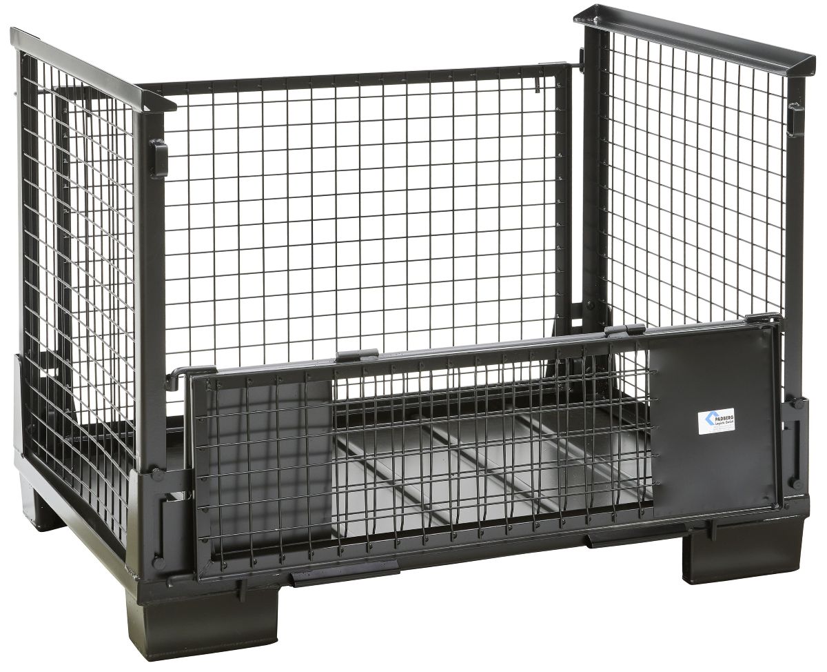 Faltbare Gitterbox in schwarz online kaufen | Padberg + Palatec Shop